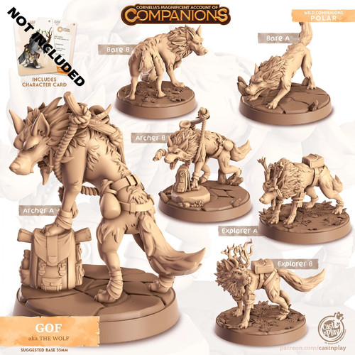 The wolf companion miniature - the,