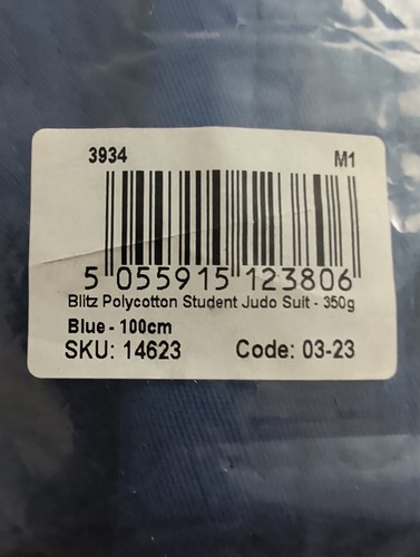 Blitz 100cm blue judo - blitz,