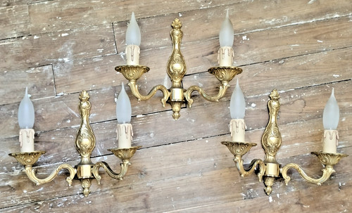 Set ornate french gilded - of, 3