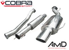 Cobra Sport Vauxhall Astra H SRi Cat Back Exhaust Resonated Stainless Steel VX74