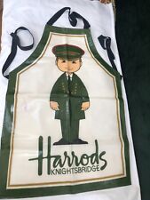 VINTAGE HARRODS KNIGHTSBRIDGE CHILDRENS APRON DOORMAN PVC/COTTON BY ULSTER