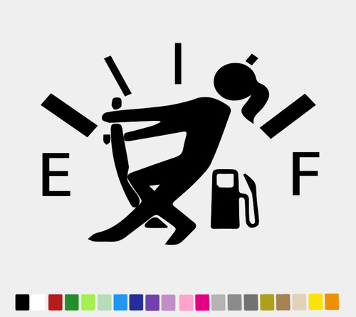 Funny car stickers gas - car,