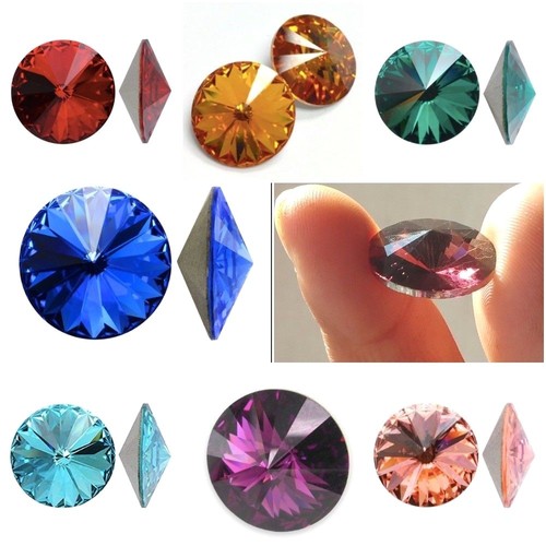 Round fancy rivoli foiled - fancy,