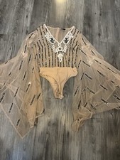 Missguided Peace And Love Sequin Bodysuit