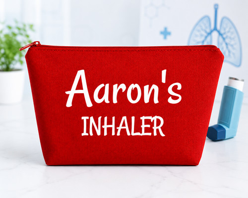 Inhaler bag personalised - inhaler,