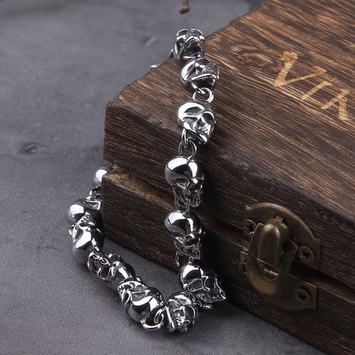 Silver black vintage gothic - black,