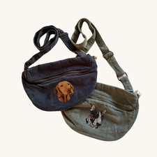 PERSONALISED CORDUROY BUM BAG