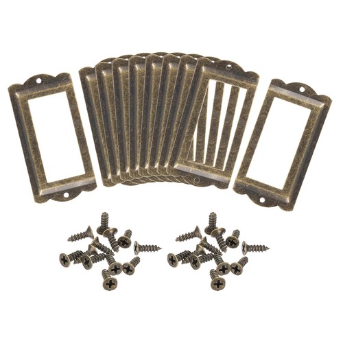Metal label holders - metal, 85x40mm