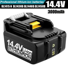 Battery For Makita BL1415 BL1440 BL1450 194066-1 194065-3 Lithium LED 14.4V 3Ah