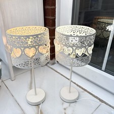 Next metal Table Lamps Pair-H 43 X Base 12cm - Beautiful set