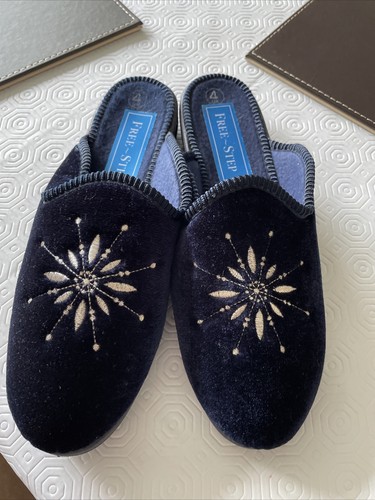 Free step navy mule slippers - navy, 4