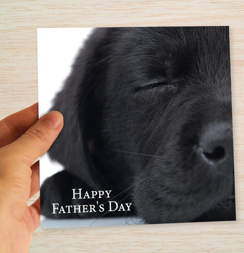 Dog dad father - father's, card