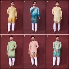 Full Stitched Indian Wedding Style Fancy Rayon Kurta Payjama Set For Men's SP-CD