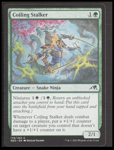 Mtg coiling stalker 179 common - coiling,