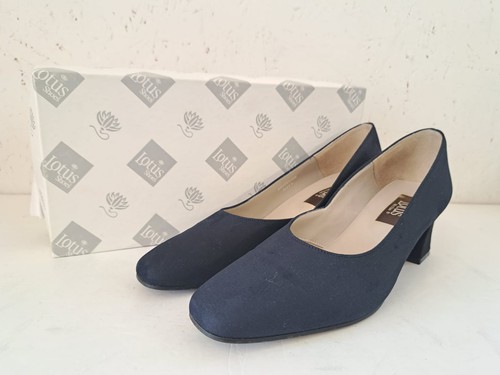 Lotus shoes navy microfibre