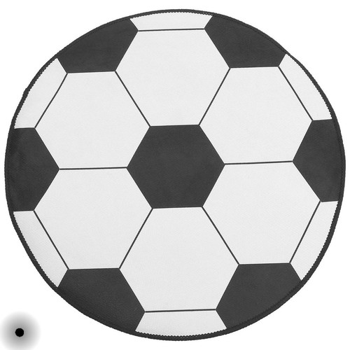 Football rug round - rug, round,