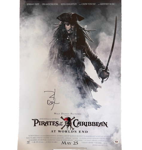 Johnny depp signed pirates - signed, a2