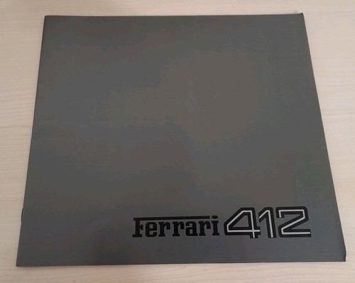 Ferrari 412 brochure - 412,