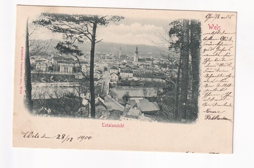 D4962 postcard wels - postcard,