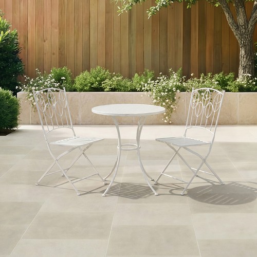 Antique white leaf design - white,