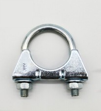 Exhaust U-Bolt Clamp 40mm 1.6" Universal Heavy Duty Mounting Clip M8 Bolts Nuts