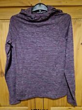 Mountain Warehouse Isocool Wicking Hoodie Purple Shades Zip Pockets UK12 ?