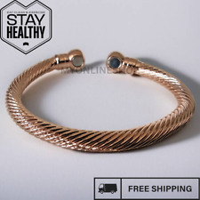 PREMIUM MAGNETIC COPPER TORQUE BANGLE/BRACELET ARTHRITIS PAIN RELIEF HEALTH