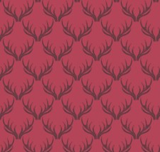 Cotton Fabric - Loch Lewis Red