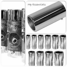 New Silver Chrome Car Muffler