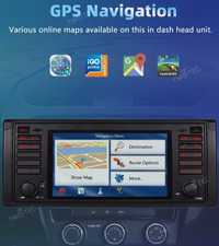For BMW X5 E53 2000-2007 Android 13 Car Stereo 3+32G GPS Sat Nav CarPlay SWC DSP