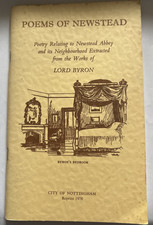 Poems Of Newstead 1978 Newstead Abbey Lord Byron Nottinghamshire