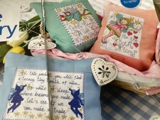 Joan Elliott Tooth Fairy Pillow designs  cross stitch chart Only /3117
