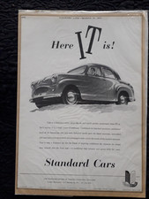 THE STANDARD   Vintage Original Classic Car Advert