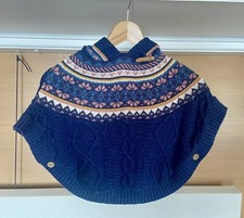 Fat Face Hooded Poncho Age 4/5