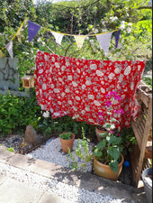 Vintage Garanti Boussac French Cotton Fabric 190cms x 190cms Day bed cover