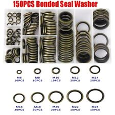 150x Bonded Seal Washers M6-M24 Kit Washer Hydraulic Oil Petrol Sealing Washers