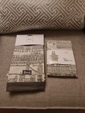 Harrods Brompton 2 Tea Towel Set And Brompton Apron *LOVELY* ☆BRAND NEW + TAGS☆