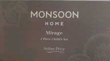 Monsoon Home "Mirage" 3 Piece Childs Cutlery Set Arthur Price Silvertone