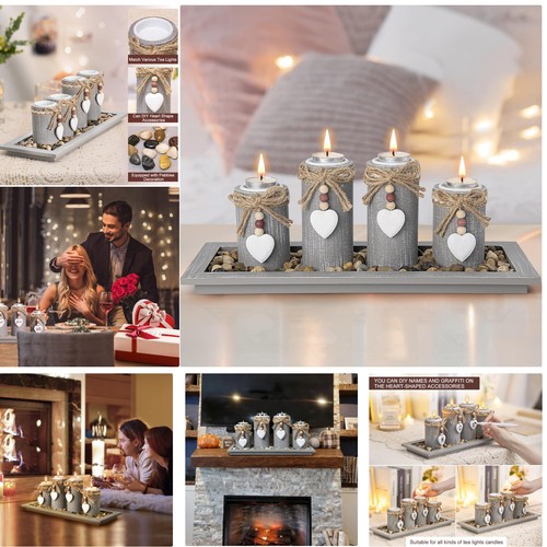 Candle holder set with - set, of