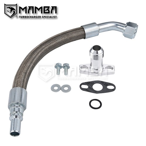 Turbo oil return line kit - turbo, gm