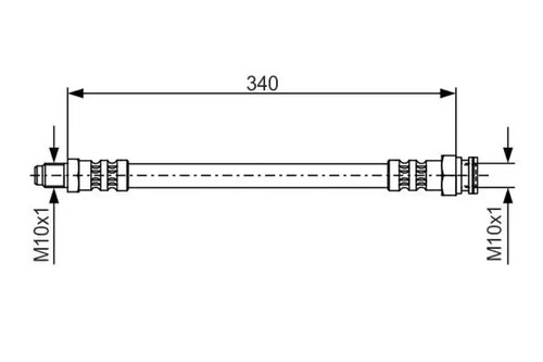 Flexible brake hose - 1, 987