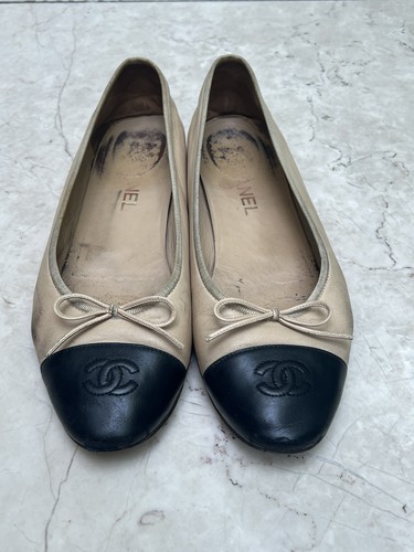 Chanel women leather ballet - chanel,