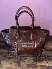 Miss Sixty Handbag Brown Gloss