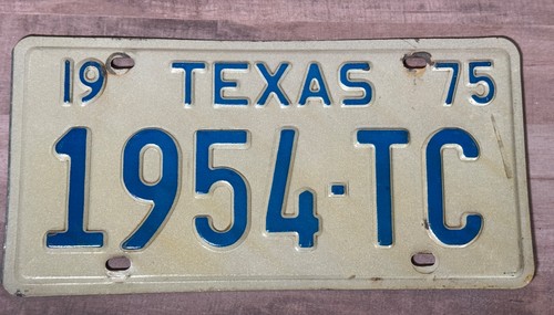 1975 texas license - texas,