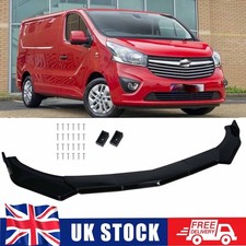For Vauxhall Vivaro 2001-2023 Front Bumper Lip Splitter Chin Spoiler Glossy UK