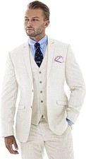 Men's suit 3 Piece Linen Suit