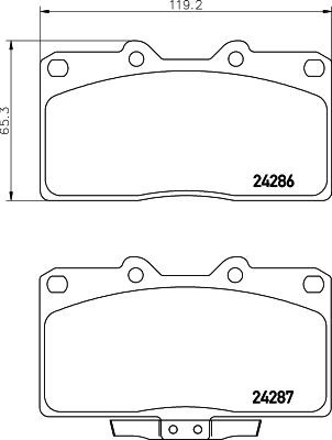 Mintex front brake - brake, pad