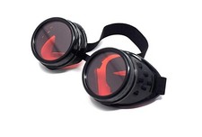 Steampunk Goggles Black with