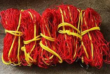 5 x 4ft QUALITY HEAVY DUTY 10z RED NYLON RABBIT PURSE NETS FERRETING HUNTING