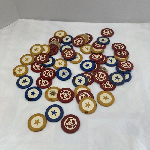Old vintage clay poker - vintage,